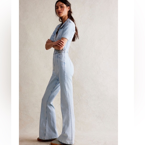 NWT Free People We The Free Jayde Flare Jumpsuit - Picture 3 of 8